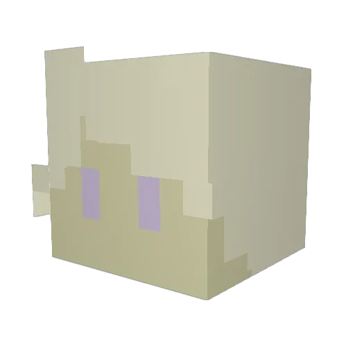 GraceLETMESLEEP Minecraft avatar head, 3D render