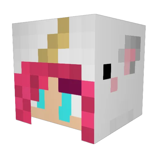 GraceMedhurst Minecraft avatar head, 3D render
