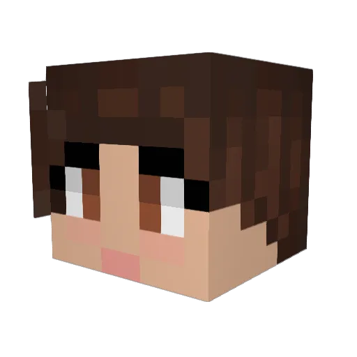 GraceOfJarvis Minecraft avatar head, 3D render