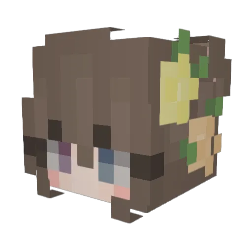 GraceTheDarkLoki Minecraft avatar head, 3D render
