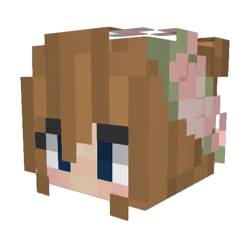 Grace_2006 Minecraft avatar head, 3D render