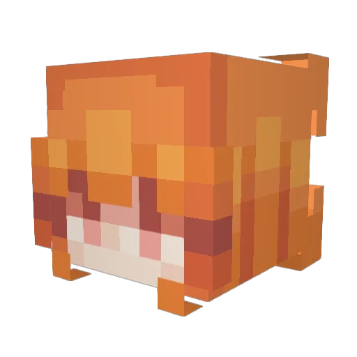 GracedDiagram46 Minecraft avatar head, 3D render