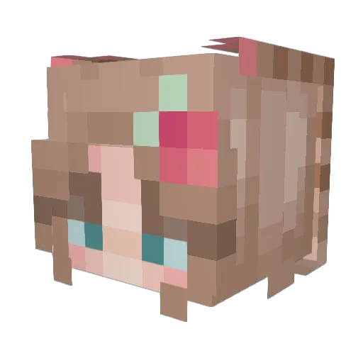 Gracee12 Minecraft avatar head, 3D render