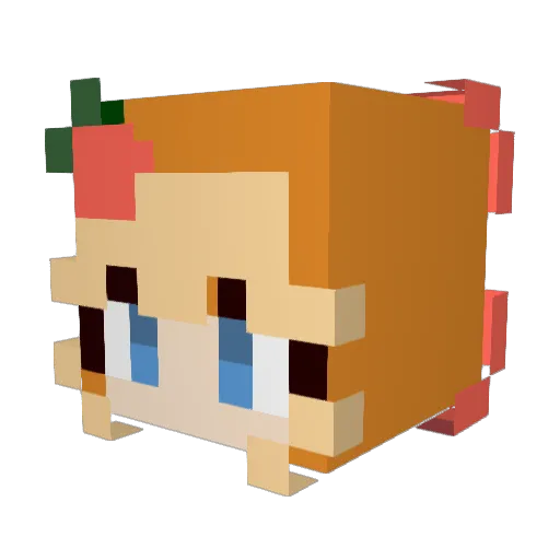 Graceeh1226 Minecraft avatar head, 3D render