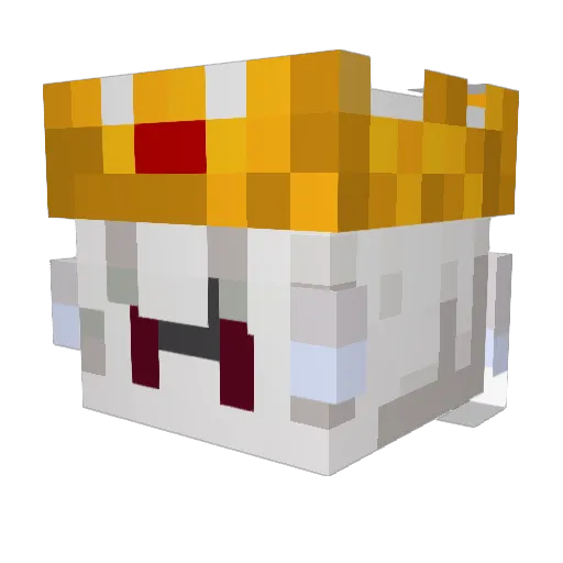 Graceix Minecraft avatar head, 3D render