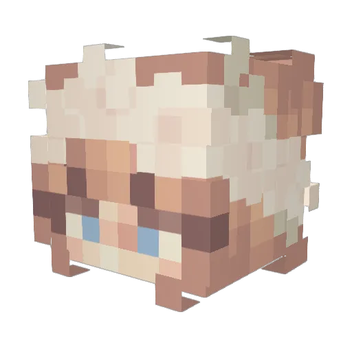 GracelyMimi77 Minecraft avatar head, 3D render