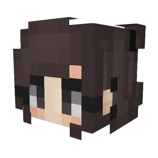 Gracemaycole Minecraft avatar head, 3D render