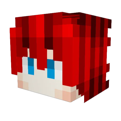 GraceterKung Minecraft avatar head, 3D render