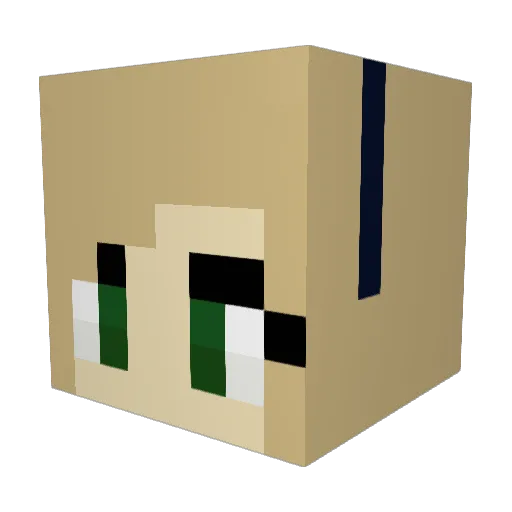 Gracewyatt27 Minecraft avatar head, 3D render