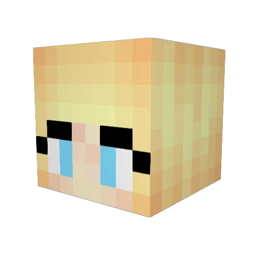 Gracey29 Minecraft avatar head, 3D render