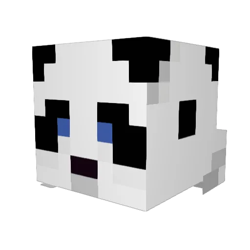 Gracherl Minecraft avatar head, 3D render