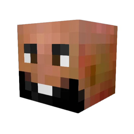 Grachmark Minecraft avatar head, 3D render