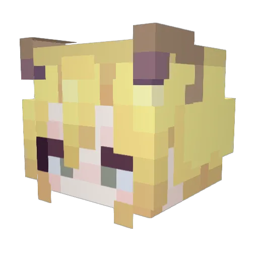 Graciano_L Minecraft avatar head, 3D render