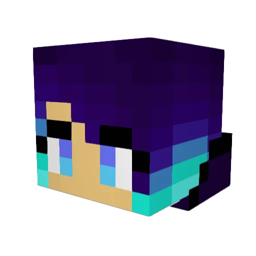 Gracie2927 Minecraft avatar head, 3D render