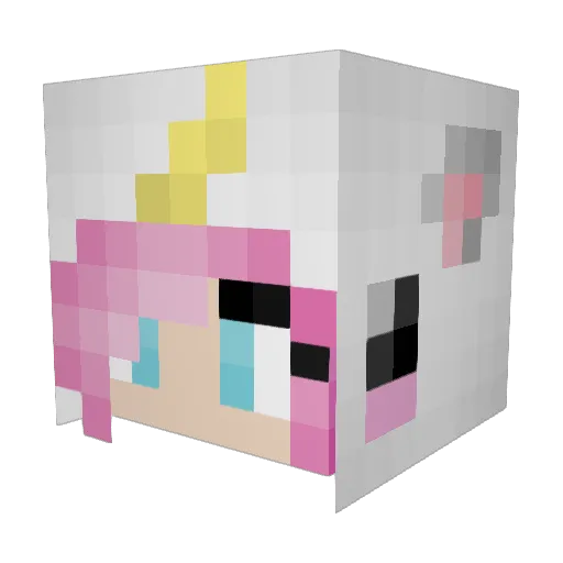 Gracie4205 Minecraft avatar head, 3D render