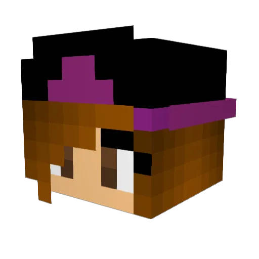 GracieGirl06 Minecraft avatar head, 3D render