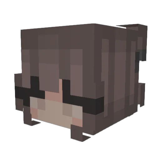 GracieMae97 Minecraft avatar head, 3D render