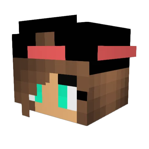 Gracie_6541 Minecraft avatar head, 3D render