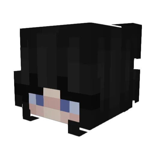 Gracie_Gamez_ Minecraft avatar head, 3D render