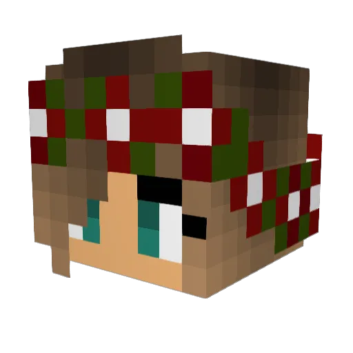 Gracie_ee Minecraft avatar head, 3D render
