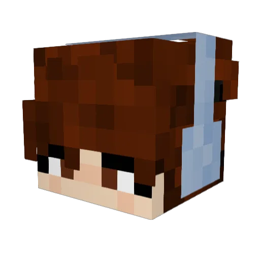 Graciepoo09 Minecraft avatar head, 3D render