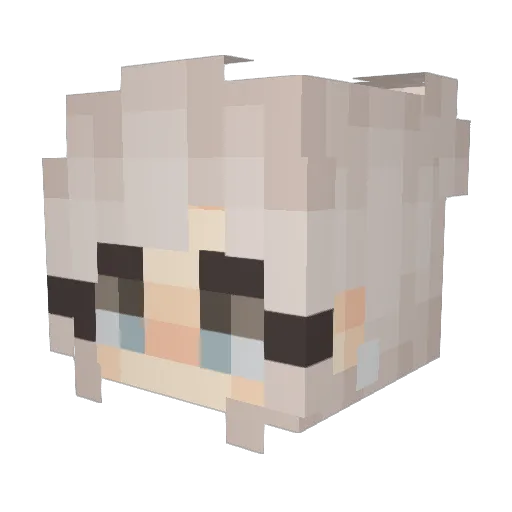 Gracifer44 Minecraft avatar head, 3D render