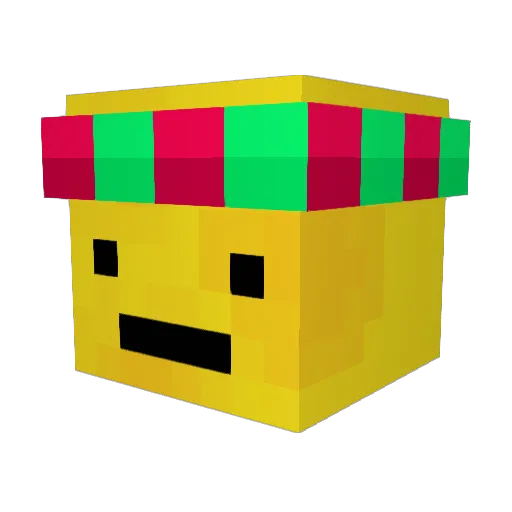 Gracik Minecraft avatar head, 3D render