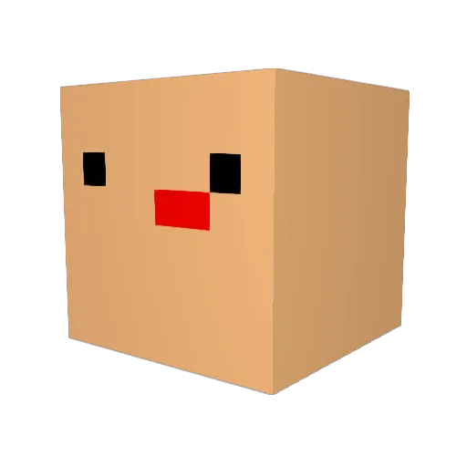 Gracillis Minecraft avatar head, 3D render