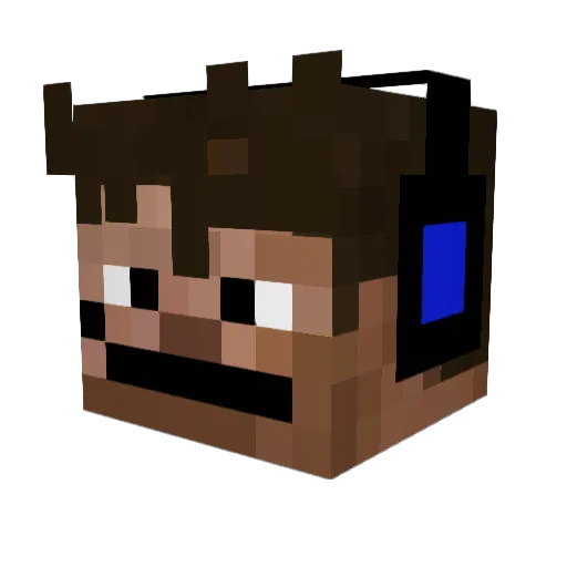 GracinH2011 Minecraft avatar head, 3D render