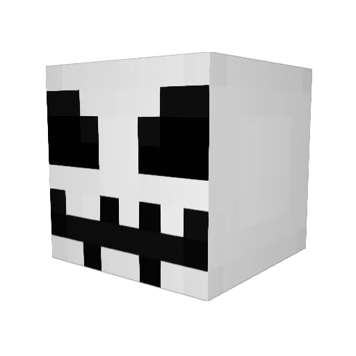 Grackz Minecraft avatar head, 3D render