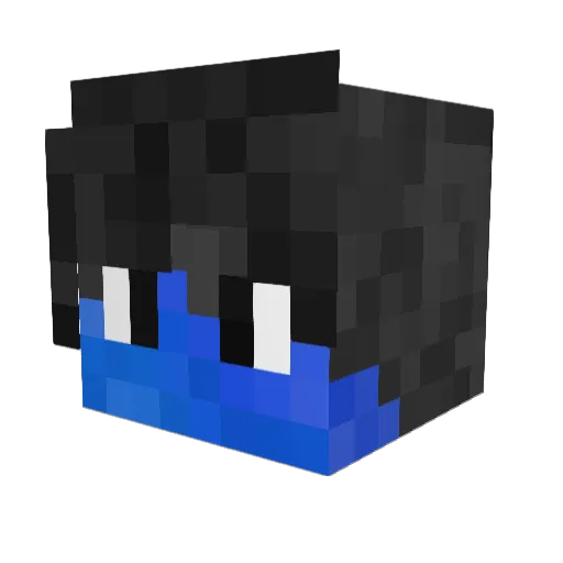 GradieKnight Minecraft avatar head, 3D render