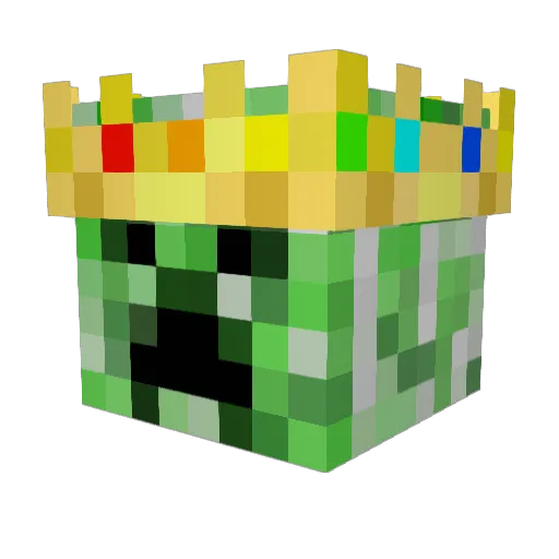 Gradient42 Minecraft avatar head, 3D render