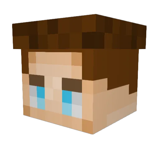 GraeTitan Minecraft avatar head, 3D render