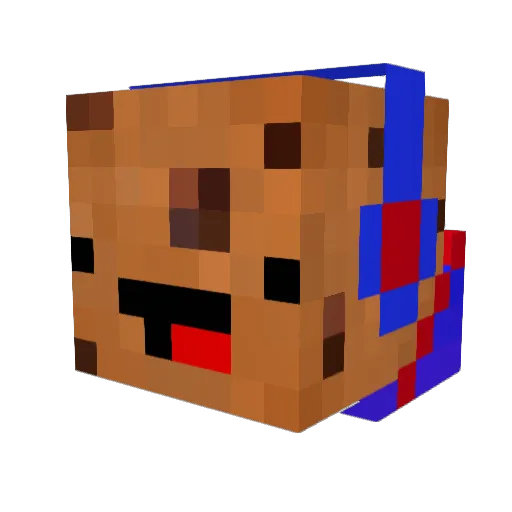Graeca_ Minecraft avatar head, 3D render
