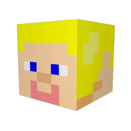 Graeme0805 Minecraft avatar head, 3D render