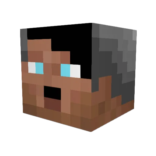 Graeme420 Minecraft avatar head, 3D render