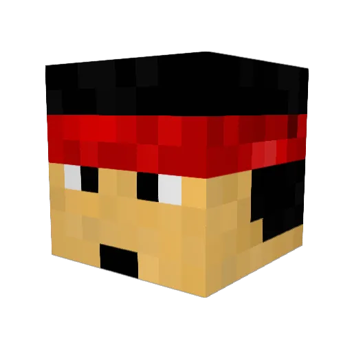 GraemeVerElst Minecraft avatar head, 3D render