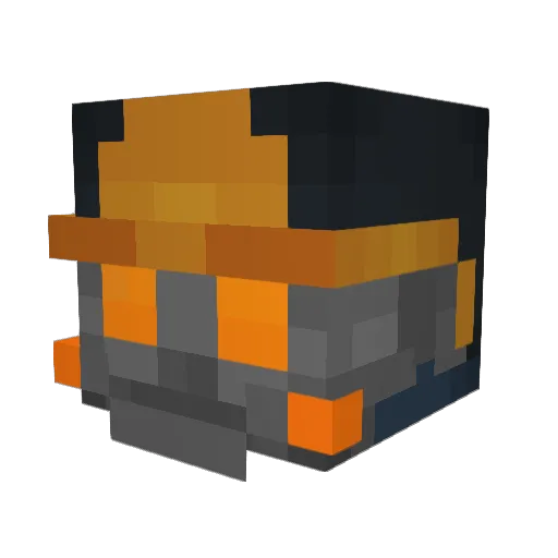 Graeviti Minecraft avatar head, 3D render