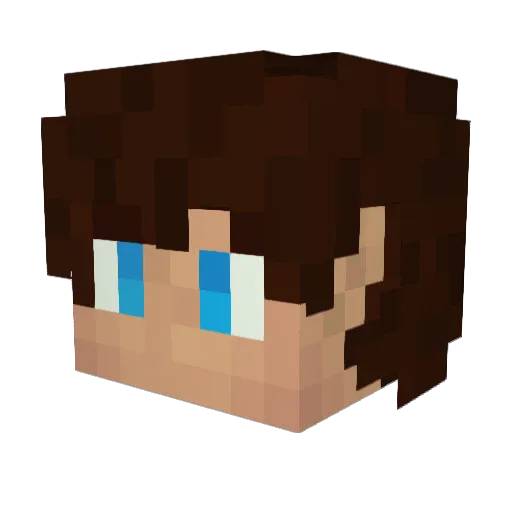 GrafAlex Minecraft avatar head, 3D render