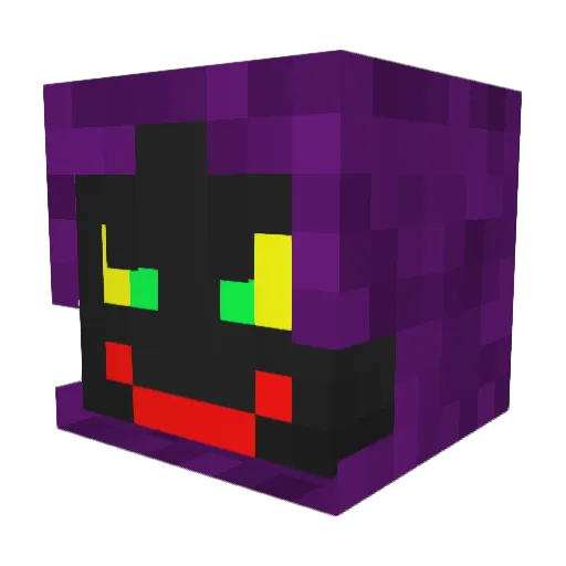 GrafGrief Minecraft avatar head, 3D render