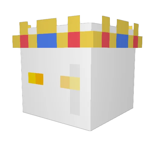 GrafNyzraf Minecraft avatar head, 3D render