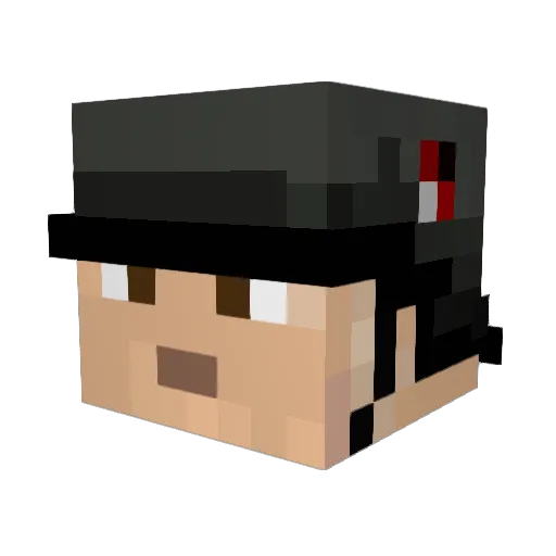 GrafSpee__ Minecraft avatar head, 3D render
