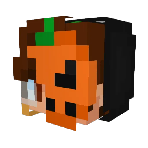 GrafStock Minecraft avatar head, 3D render