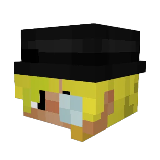 GrafVonToast Minecraft avatar head, 3D render
