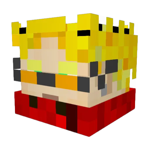 Graf_Mortangol Minecraft avatar head, 3D render