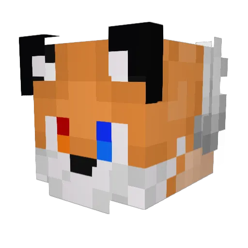 Graf_Pushkin_ Minecraft avatar head, 3D render