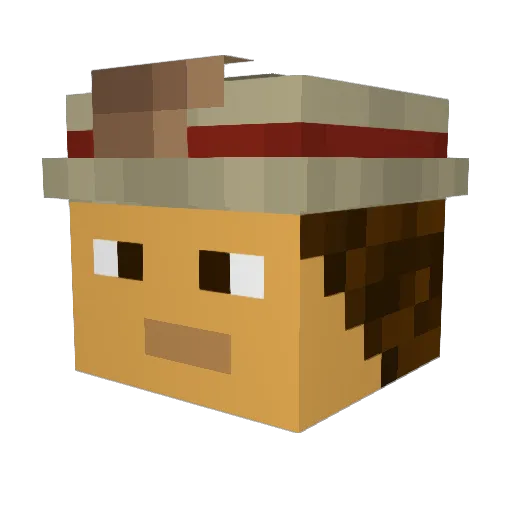 Graf_Sakou Minecraft avatar head, 3D render