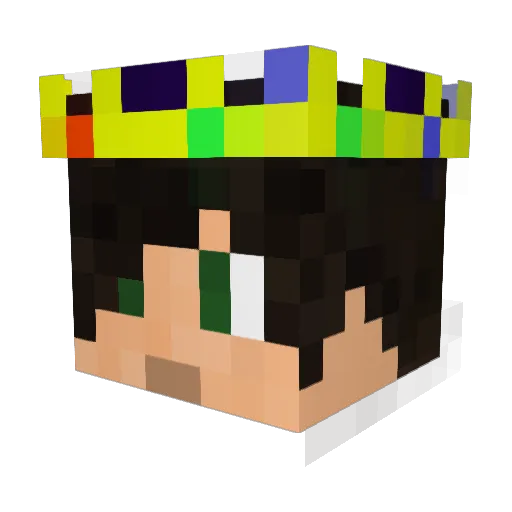 Graf_Silver Minecraft avatar head, 3D render