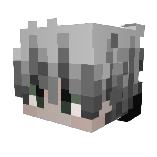Grafchanta Minecraft avatar head, 3D render