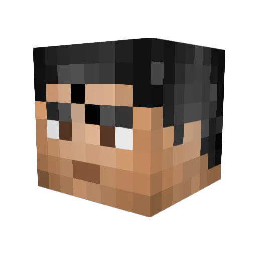 GraffAnk Minecraft avatar head, 3D render